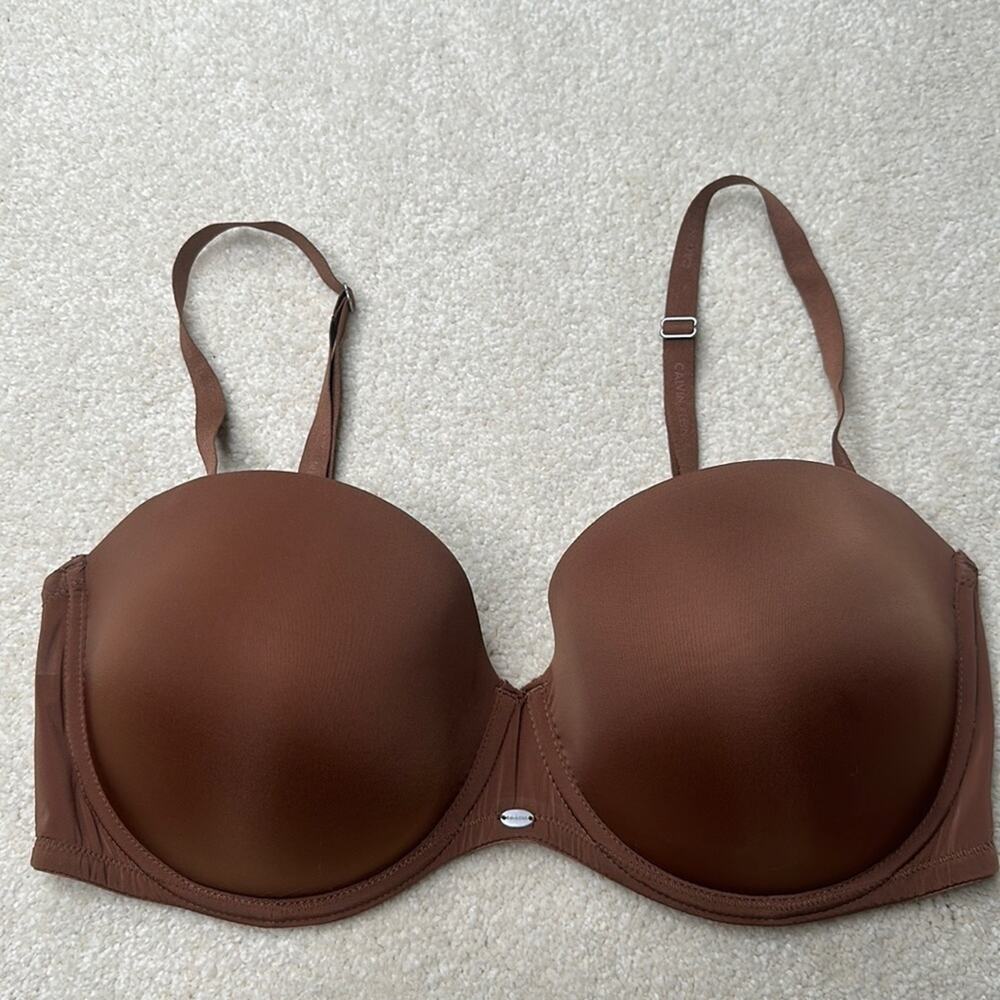 Calvin Klein: Strapless Brown Bra